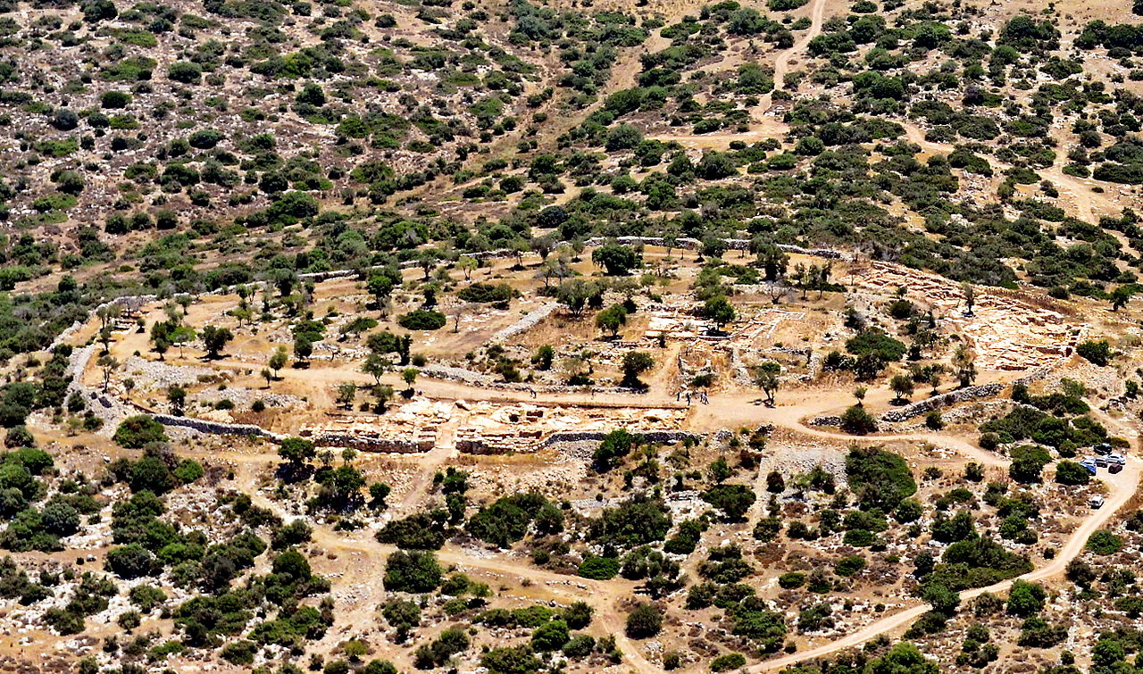 Aerial view of Khirbet Qeiyafa