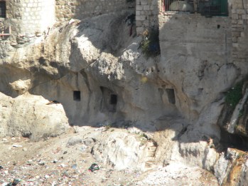 Ancient tombs underneath Silwan