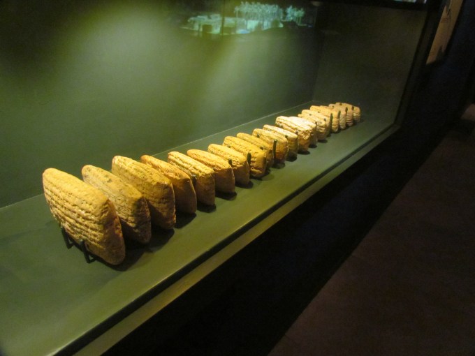 Some of the Al Yahuda tablets at the Bible Lands Museum, Jerusalem.